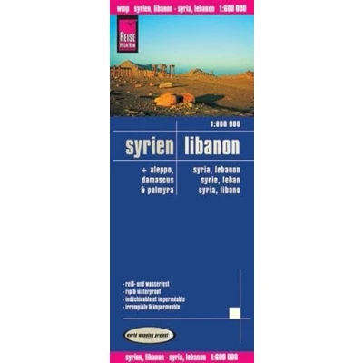 Abbildung von Reise Know How Landkarte Syrien, Libanon (1:600.000) mit Aleppo, Damaskus, Palmyra: world mapping project: Damascus und Palmyra. Exakte ... Straßennetz. Ausführlicher Ortsindex