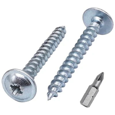 Abbildung von (100 Stück) Verzinkter Stahl 5,0 x 40 mm Holzschrauben Metallschrauben Modifizierter Halsspannkopf Selbstschneidend (100, mm)
