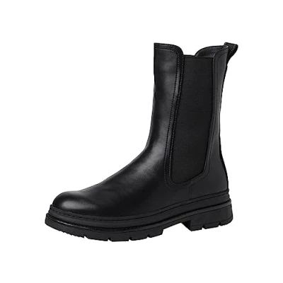 Abbildung von Tamaris Damen Schnürstiefel Leder; BLACK/schwarz; 39 EU