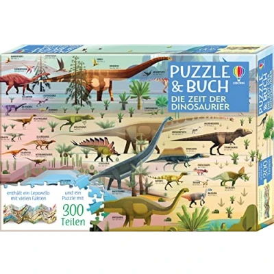 Abbildung von Puzzle &amp; Buch: Die Zeit der Dinosaurier: mit 300 Teilen (Puzzle und Buch Reihe)