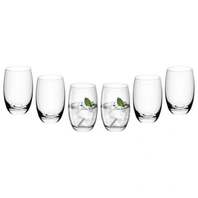 Abbildung von Gerlach 1760 Gläser Set 6 Teilig 360 ml Trinkgläser Wassergläser Spülmaschinenfest Glas Universalgläser Saftgläser Transparent Flow