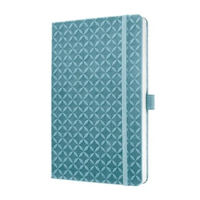 Abbildung von SIGEL JN119 Notizbuch Tagebuch Jolie, ca. A5, liniert, Hardcover, Gummiband, Stifteschlaufe, Einstecktasche, Blau, vegan, aus nachhaltigem Papier
