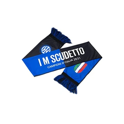 Abbildung von Inter I M Scudetto 20 21 Schal Italian Champions Polyester Unisex Erwachsene schwarz/blau Einheitsgröße