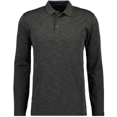 Abbildung von RAGMAN Herren Softknitpolo Flammdesign, Langarm XL, Schiefer 027