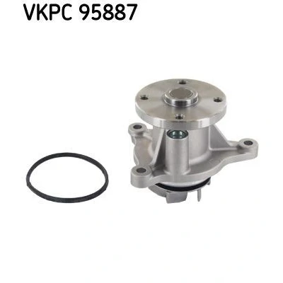 Abbildung von SKF VKPC 95887 Wasserpumpe mit Dichtungen Metall für Keilrippenriementrieb HYUNDAI: i10 I, i20 I Hatchback, KIA: RIO 3