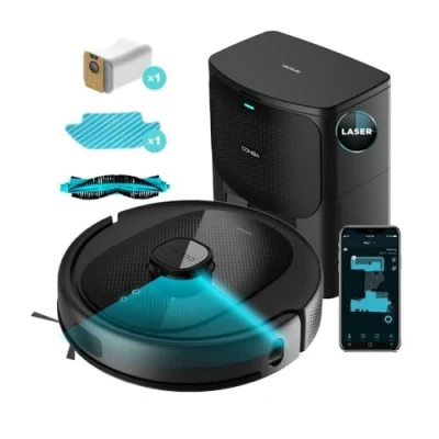 Abbildung von Cecotec Staubsaugerroboter Conga 8290 Immortal Ultra Power Home Genesis. iTech Laser Eye, 7000 Pa, 280 m2, Raumplan, 10 Modi, Eingeschränkter Bereich, Scrubbing, Total Surface, 3 Liter Beutel, App