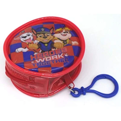 Abbildung von TDL Paw Patrol Geldbörse Portemonnaie Offiziell Lizensiert 8 cm Rund Zip Verschluss Schlüsselanhänger Coin Purse
