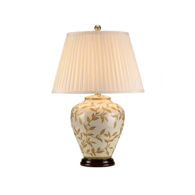 Abbildung von Elstead Lighting Leaves BR GL TL Tischleuchte Brown Gold 1xE27 H:62