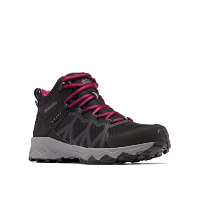 Abbildung von Columbia Peakfreak II Mid Outdry WP wasserdichte Wanderstiefel für Damen, Schwarz (Black x Ti Grey Steel), 38 EU