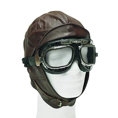 Abbildung von Mil Tec Unisex Erwachsene Flughelm 12425009 Flughelm, Braun, S
