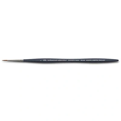 Abbildung von Winsor &amp; Newton 5011101 Professional Aquarellpinsel, Malpinsel für Aquarellfarben mit synthetischen Fasern, ergonomischer Griff, langlebig formstabil, kurze Stiel Rundpinsel Nr. 1