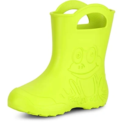 Abbildung von Ladeheid Eva federleichte Kinder Gummistiefel für Jungen und Mädchen Regenschuhe Bequeme wasserdichte Regenstiefel LA CA 01