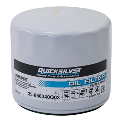 Abbildung von Quicksilver 866340Q03 Ölfilter MerCruiser Sterndrive und Innenbordmotoren, Grau