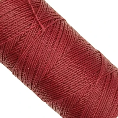 Abbildung von LINHASITA, Garnspule, gewachst, 100 g / 170 Meter, Dicke: 1 mm, Polyester, Makramee Garn, 30 Farben metros gr granatrot