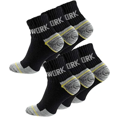 Abbildung von 6 Paar Herren Kurzschaft Arbeitssocken Robuste Atmungsaktive Work Socks Berufssocken, Gr. 39 42