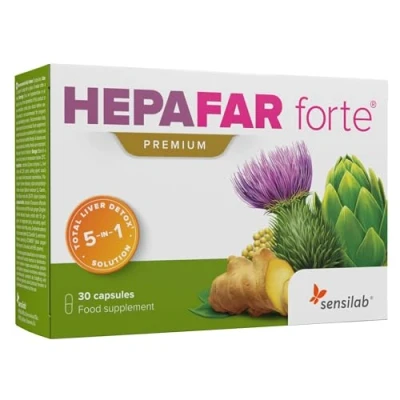 Abbildung von Leber Kur Mariendistel Artischocke Löwenzahn Komplex Vitamin E, Phospholipide Innovative Patentierte Formel mit Hoher Bioverfügbarkeit 30 Kapseln Hepafar Forte Premium Sensilab