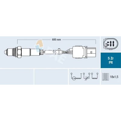 Abbildung von FAE 75030 Lambdasonde Breitband Lambda Sonde schwarz AUDI: A4 B7 Avant, B8 Q5, OPEL: Zafira C Tourer