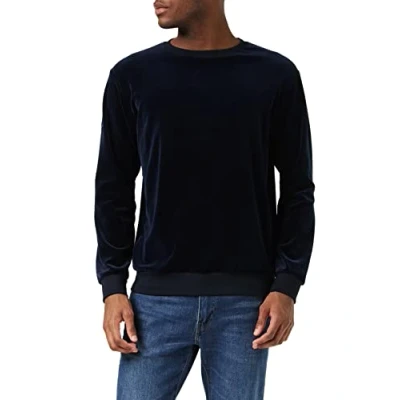 Abbildung von Trigema Herren 654501 Pullover, Blau (Navy 046), M EU