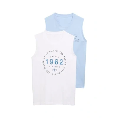 Abbildung von TOM Tailor TANK IM 2ERPACK Top, Herren, Größe: 3XL, Light powder blue