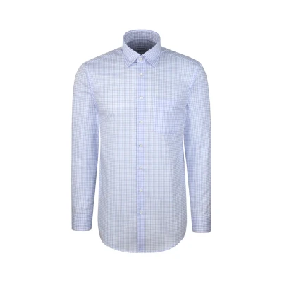 Abbildung von seidensticker Businesshemd »Schwarze Rose«, Regular 1/1 Covered Button Down Kragen Karo