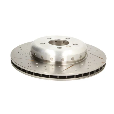 Abbildung von TRW DF6601S Bremsscheibe 345 24 5 120 Belüftet, geschlitzt/gelocht, Verbundbremsscheibe hochgekohlt BMW: 3 Saloon, Touring, 4 Gran Coupe