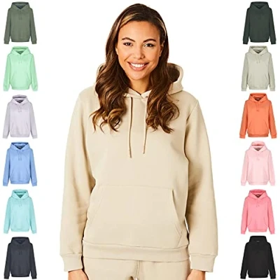 Abbildung von Light &amp; Shade LSLSWT005 Super Soft Touch Loungewear Kapuzen Sweatshirt Oberteil für Damen, Sand, XL
