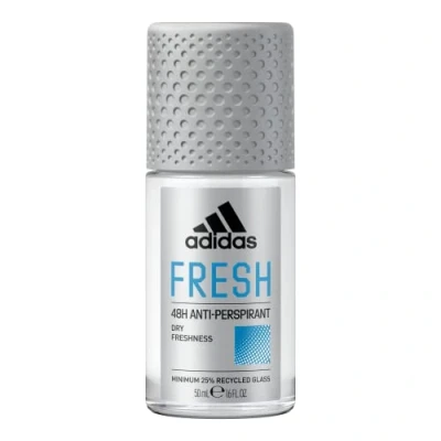 Abbildung von adidas Fresh Anti Transpirant Deo Roll On für ihn, 48 Stunden Trockenschutz und extra langanhaltende Frische, 50ml