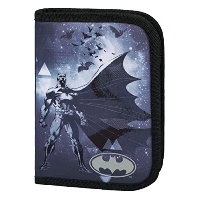 Abbildung von Baagl Federmäppchen für Jungen Schüleretui, Federtasche, Federmappe Schreibwaren Etui, Federpenal, Schulmäppchen (Batman Storm)