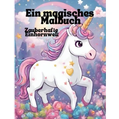 Abbildung von Ein magisches Malbuch Zauberhafte Einhornwelt: Ausmalbuch Einhorn, 56 Motive, Kinder Ausmalbuch, Kinder, Einhornbilder, Kreativität ... Malbuch, Ausmalabenteuer, Malspaß
