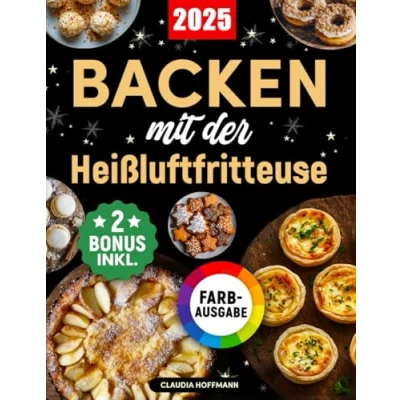 Abbildung von Backen mit der Heißluftfritteuse: Das ultimative Backbuch einfachen und verführerischen Rezepten für Kuchen, Torten, Plätzchen, Brot, Desserts vieles mehr (inkl. Bonus)