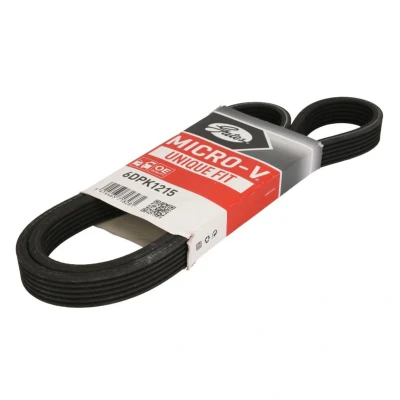 Abbildung von GATES 6DPK1215 Keilrippenriemen 1215 6 Polyester, EPDM (Ethylen Propylen Dien Kautschuk) RoadMax Value Line VOLKSWAGEN: Sharan I, Transporter 5