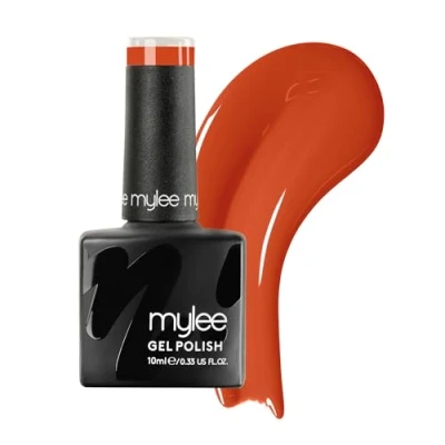 Abbildung von Mylee Gel Nagellack 10 ml[Orange Crush] UV/LED, Maniküre, Pediküre, für professionellen Gebrauch im Salon sowie zu Hause Lang anhaltend und mühelos aufzutragen