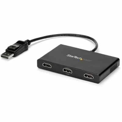 Abbildung von StarTech.com 3 Port Multi Monitor Adapter DisplayPort 1.2 auf 3x HDMI MST Hub Drei 1080p Monitore Erweitertes oder Gespiegeltes Modus nur Windows PCs DP (MSTDP123HD)