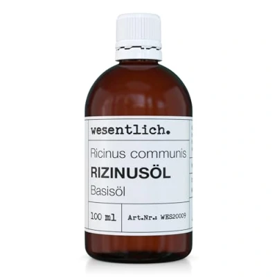 Abbildung von Rizinusöl 100ml reines Öl von wesentlich. Pflege für Haut und Haar Wimpern Augenbrauen