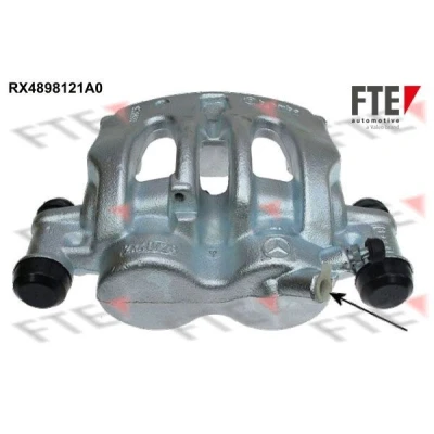 Abbildung von FTE 9291298 Bremssattel grau Gusseisen Vorderachse links ohne Halter VOLKSWAGEN: Crafter 30 50 Van, 35 Minibus