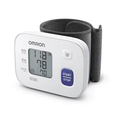 Abbildung von OMRON RS1 Automatisches Handgelenk Blutdruckmessgerät, klinisch validiert, Blutdruckmessgerät mit vorgeformter Manschette 13,5 21,5 cm, genaue Messung, Manschettensitzkontrolle