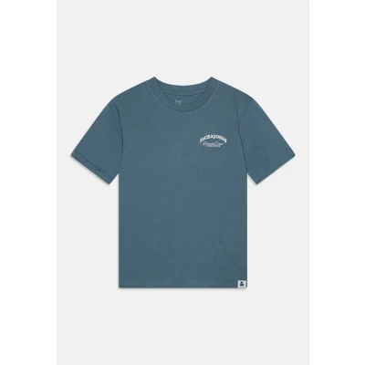 Abbildung von Jack &amp; Jones Junior Jjebrandes Backp Tshirt print für Kinder, Größe: 152, Oceanview