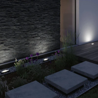 Abbildung von Paulmann 94671 LED Außenleuchte Wandfluter Flotas IP67 279x76mm 70 schwenkbar incl. 1x6 Watt dimmbar Outdoor Anthrazit Metall 3000 K
