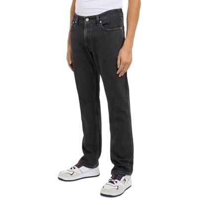 Abbildung von Tommy Jeans Herren Hose Ryan Regular Straight Fit, Blau (Denim Black), 33W/32L