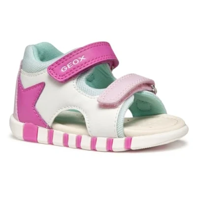 Abbildung von Geox Trekkingsandale für Kinder, Größe: 22, White fuchsia Schuhe