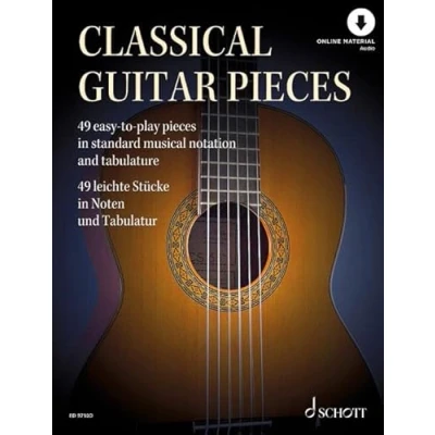 Abbildung von Klassische Gitarrenstücke: 49 leichte Stücke in Noten und Tabulatur. Gitarre.