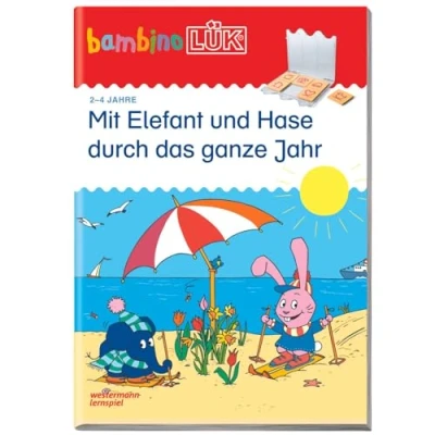 Abbildung von bambinoLÜK: 2/3/4 Jahre Mit Elefant und Hase durch das ganze Jahr (bambinoLÜK Übungshefte: Kindergarten)