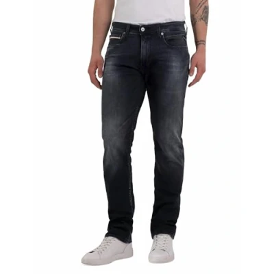 Abbildung von Replay Grover Pants Jeans Slim Fit, Herren, Größe: 29x32, Dark grey
