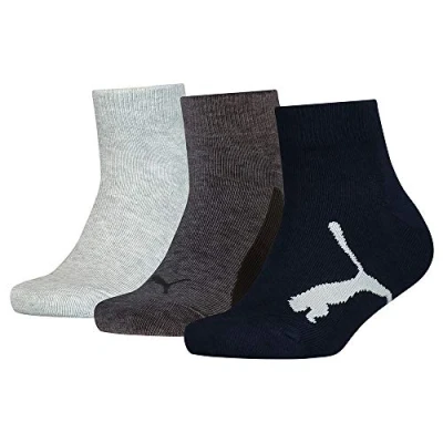 Abbildung von Puma Kinder Quarter Socken, Schwarz, 31/34 (3er Pack)