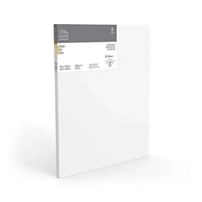 Abbildung von Winsor &amp; Newton 6204001 Professional Keilrahmen aus Leinen, 465 g/m², 3 fach grundiert, mittlere Körnung, ideal für die Ölfarben und Acrylfarben 100 x cm