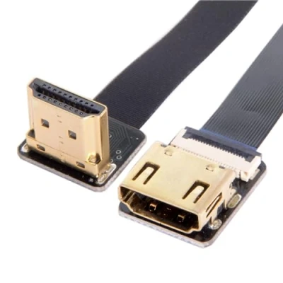 Abbildung von chenyang CYFPV HDMI FPC Flaches Verlängerungskabel für Kamera HDTV Multicopter Luftfotografie 90 Degree UP Angled 0.2M