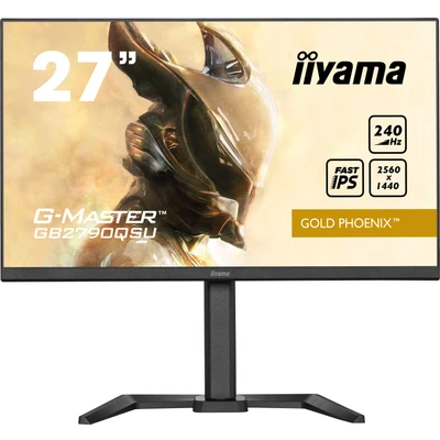 Abbildung von iiyama G Master Gold Phoenix GB2790QSU B5 68,5cm, 27&quot; Fast IPS LED Gaming Monitor WQHD HDMI DP USB3.0 1ms 240Hz FreeSync Premium HDR400 Höhenverstellung Pivot schwarz