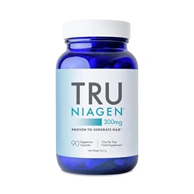 Abbildung von TRU NIAGEN Nicotinamid Riboside NAD+ Ergänzung, patentierte Formel NR, 300 mg pro Kapsel / Portion 30 Tage (3 Monate 1 Flasche)