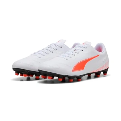 Abbildung von PUMA Herren Vitoria Ii Fg/Ag Fussballschuh, Weiß, leuchtendes Rot, 39 EU