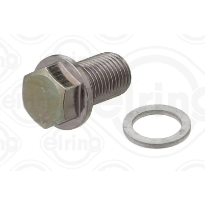 Abbildung von ELRING 877.970 Ölablaßschraube M14x1,5x23 17 mm, mit Dichtring HYUNDAI: i30 II Hatchback, Tucson, Estate, KIA: cee‘d Sportswagon, RIO 3